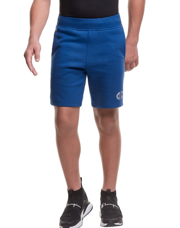 Pantalones Cortos Champion Niño - Reverse Weave Fleece Vibrating C Logo ( Azul Marino ) 9562473-WD